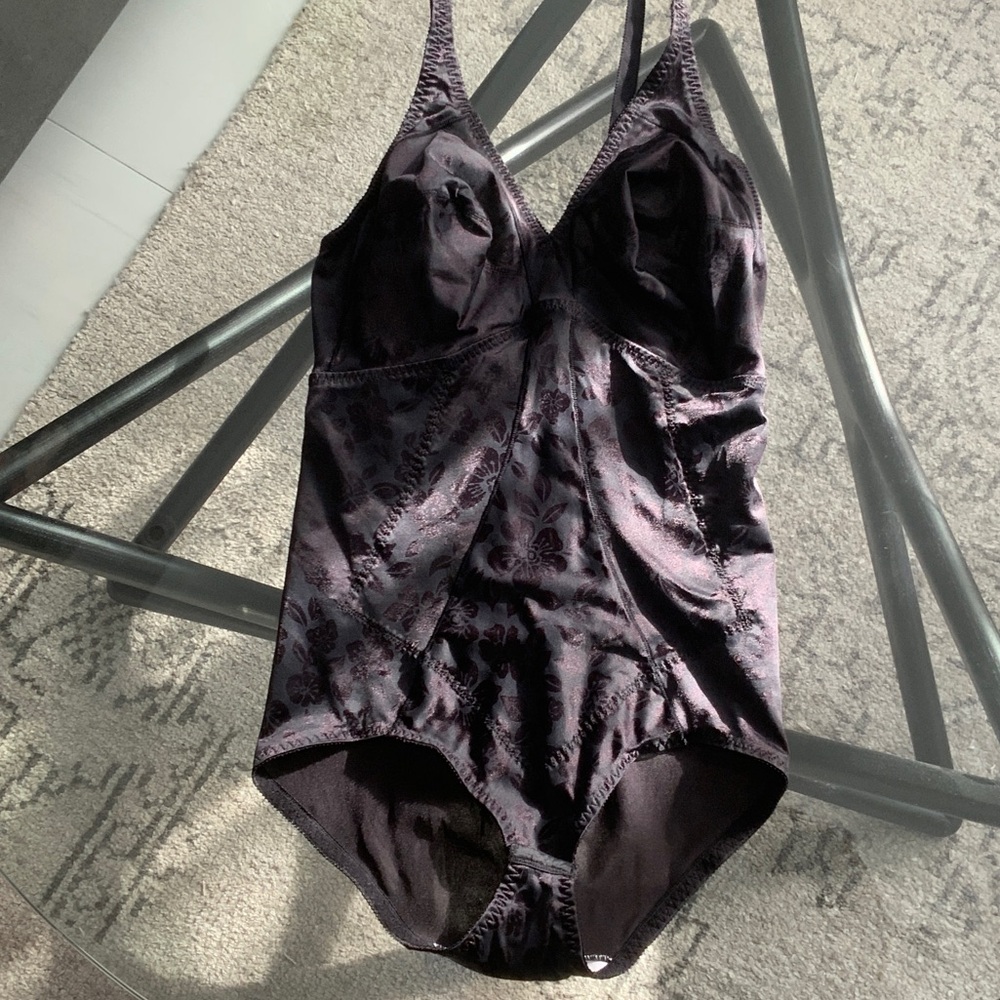 Marcé Shapewear Floral Black Bodysuit 40D